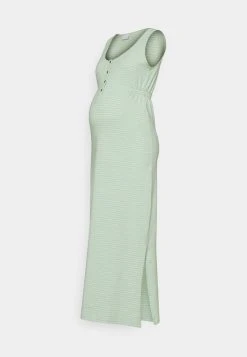 MAMALICIOUS MLHANNE LIA DRESS - Robe Longue - Cameo Green/snow White