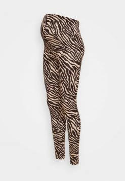MAMALICIOUS MLSAIDY - Legging - Black/oatmeal