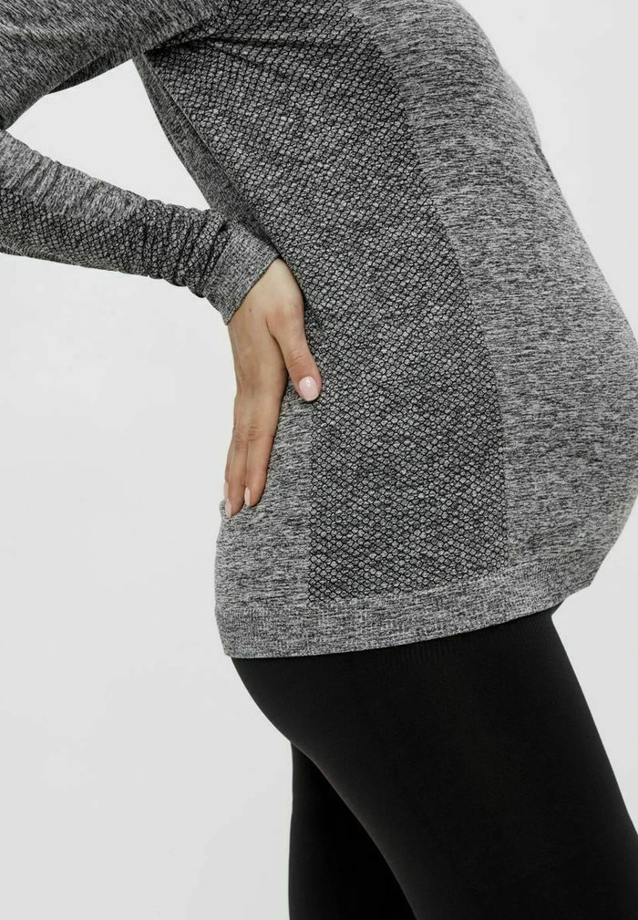 MAMALICIOUS MLPOSH - Veste De Survêtement - Medium Grey Melange – Image 4