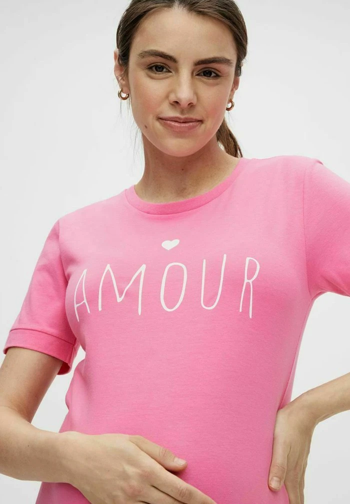 MAMALICIOUS MLLEVI - T-shirt Imprimé - Pink Cosmos – Image 4