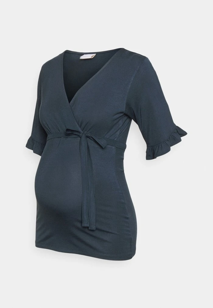 MAMALICIOUS MLDICTE TESS - T-shirt Imprimé - Blueberry