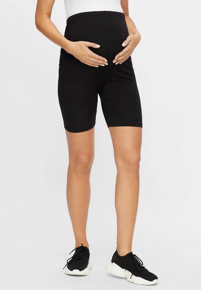 MAMALICIOUS 2ER-PACK DEHNBARE JERSEY - Short - Black – Image 2