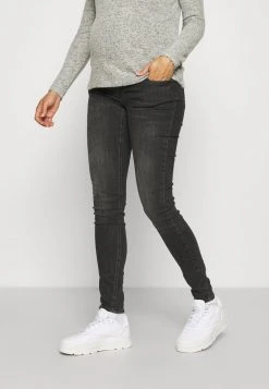 MAMALICIOUS MLSAVANNA ORGANIC - Jeans Skinny - Dark Grey Denim