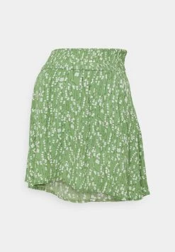 MAMALICIOUS MLCARLIN SKIRT - Minijupe - Turf Green/golden Apricot