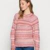 MAMALICIOUS MLEVY BRUSHED - Pullover - Peach Nectar/multicolor