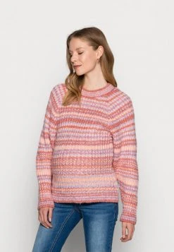 MAMALICIOUS MLEVY BRUSHED - Pullover - Peach Nectar/multicolor