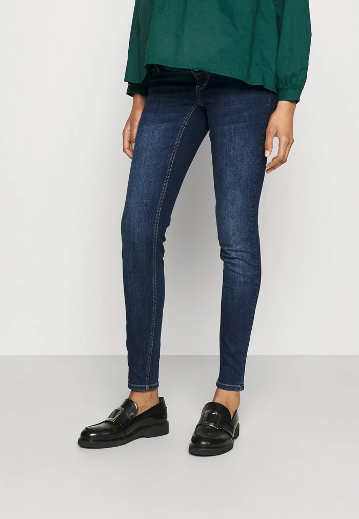 MAMALICIOUS MLSAVANNA - Jeans Skinny - Dark Blue Denim