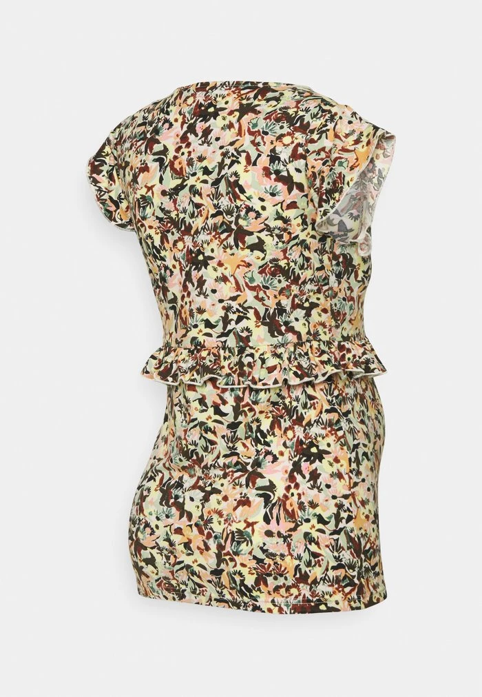 MAMALICIOUS MLSYLVIE LIA CAP - T-shirt Imprimé - Mineral Gray – Image 2