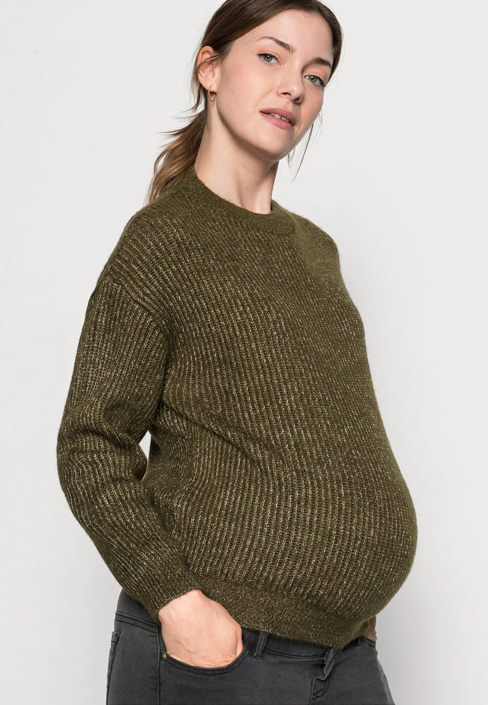 MAMALICIOUS MLORIOL - Pullover - Green Moss – Image 4