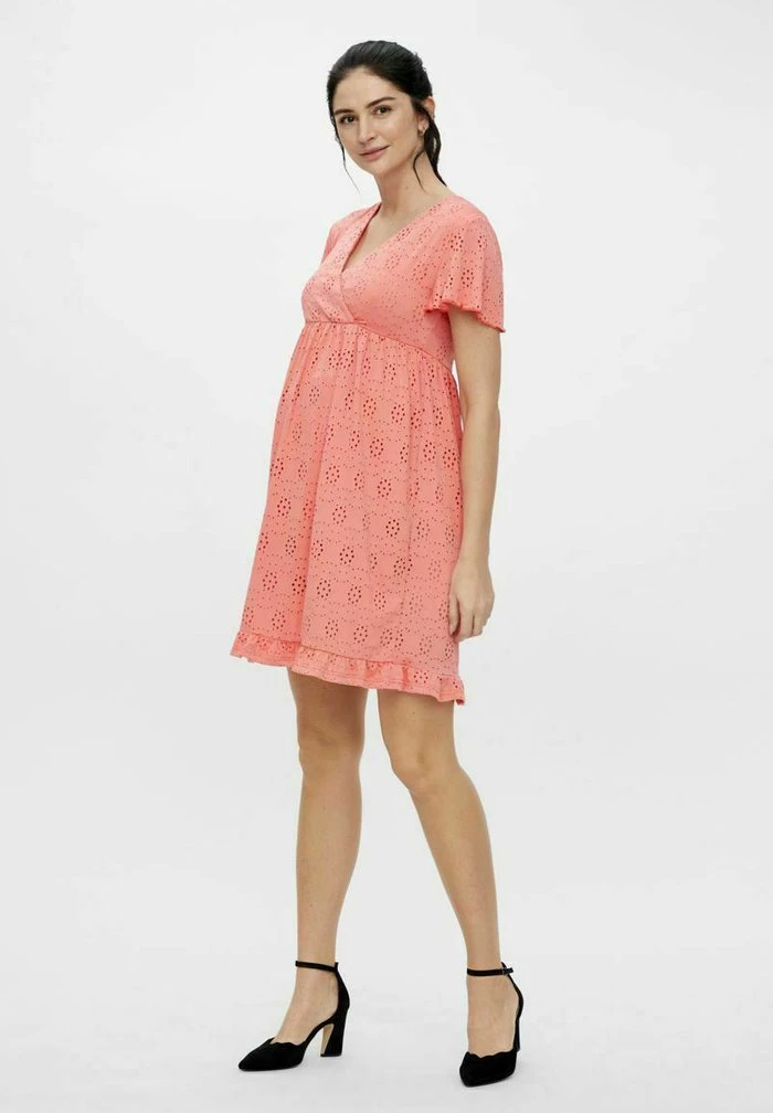 MAMALICIOUS MLDENISE - Robe De Jour - Sugar Coral – Image 2