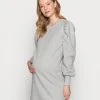 MAMALICIOUS MLBRAELYN DRESS - Robe En Jersey - Light Grey Melange