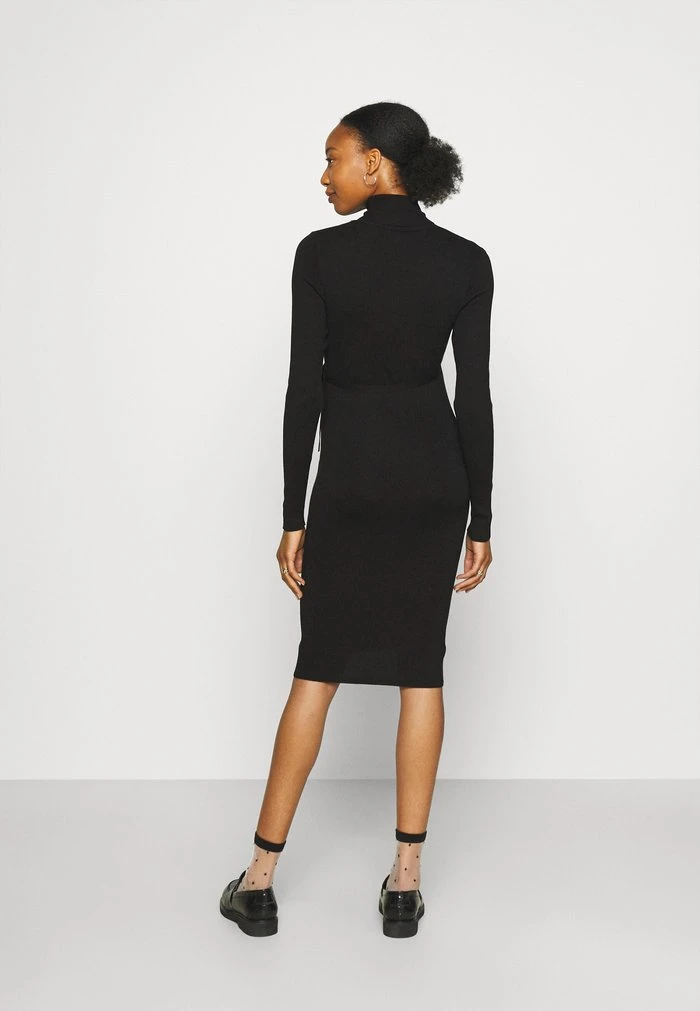 MAMALICIOUS MLJACINA ROLLNECK DRESS - Robe Pull - Black – Image 3