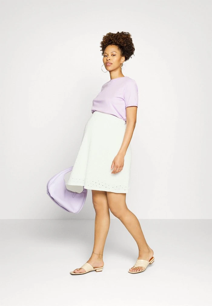 MAMALICIOUS MLBENEDICTE SKIRT - Jupe Trapèze - Snow White – Image 2