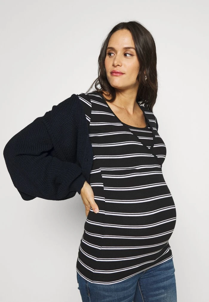 MAMALICIOUS MLLEA TESS MIX 2 PACK - T-shirt à Manches Longues - Black – Image 5