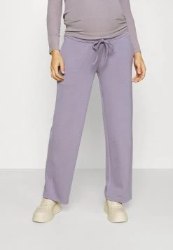 MAMALICIOUS MLZEDA LOUNGE WIDE PANTS - Pantalon De Survêtement - Minimal Gray