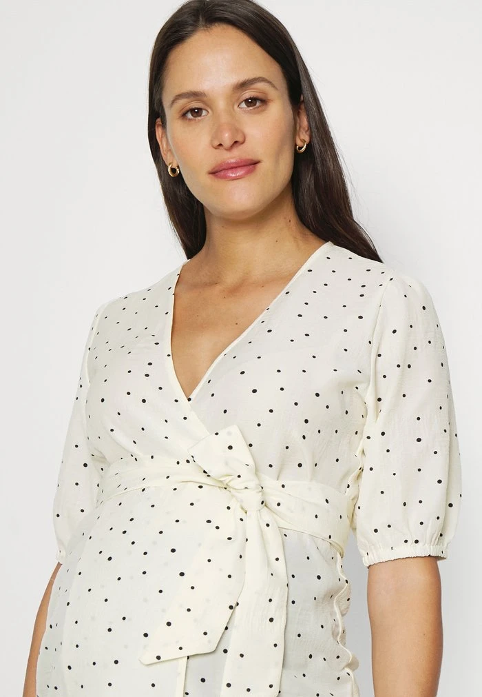 MAMALICIOUS MLMOLLI SLEEVE - Blouse - Ecru – Image 3