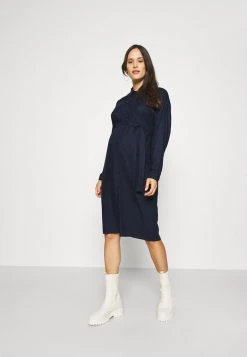 MAMALICIOUS MLCENILLA LIA DRESS - Robe Chemise - Navy Blazer