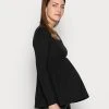 MAMALICIOUS MLMONICA - T-shirt à Manches Longues - Black