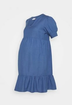 MAMALICIOUS MLCHIA SHORT DRESS - Robe De Jour - Medium Blue Denim