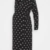MAMALICIOUS NURSING DRESS - Robe En Jersey - Black/white Dots