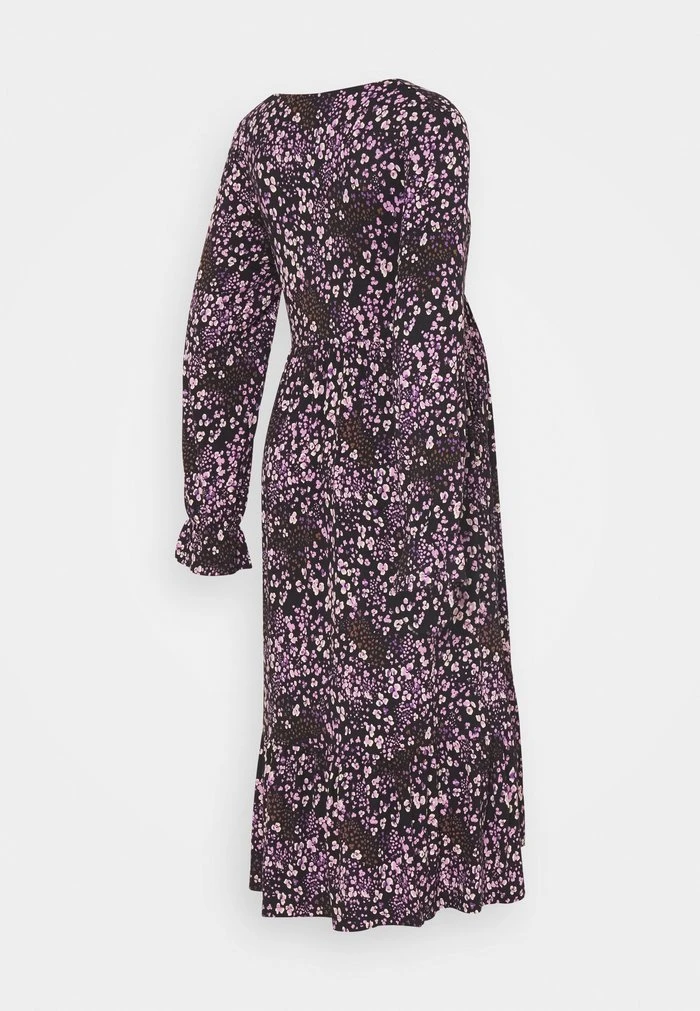 MAMALICIOUS NURSING DRESS - Robe En Jersey - Black/purple – Image 2