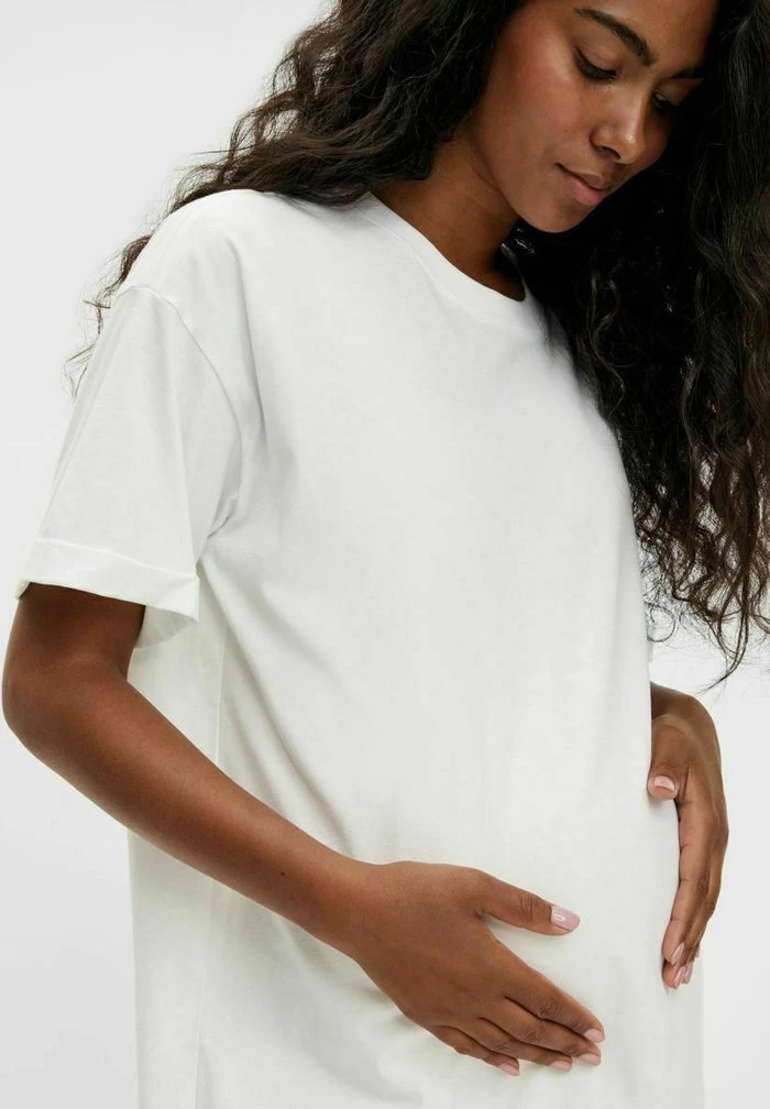 MAMALICIOUS Robe En Jersey - Bright White – Image 4