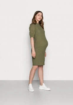MAMALICIOUS MLFREJA MIX DRESS - Robe En Jersey - Deep Lichen Green