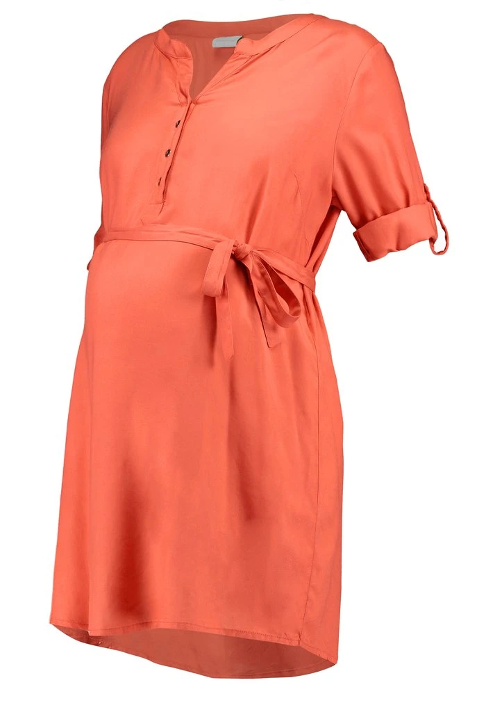MAMALICIOUS MLMERCY - Robe En Jersey - Spiced Coral – Image 4