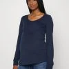 MAMALICIOUS MLMINNA - T-shirt à Manches Longues - Navy Blazer