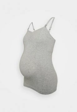 MAMALICIOUS MLMILLY BRA SINGLET - Débardeur - Light Grey Melange