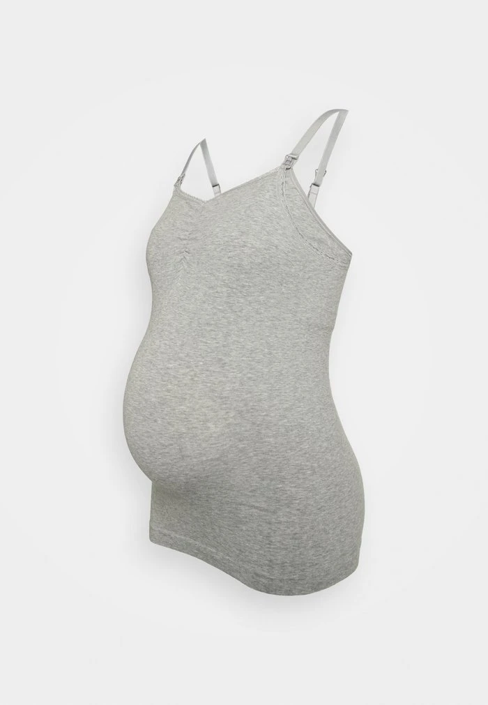 MAMALICIOUS MLMILLY BRA SINGLET - Débardeur - Light Grey Melange