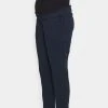 MAMALICIOUS CORA WOVEN PANT - Pantalon Classique - Blueberry
