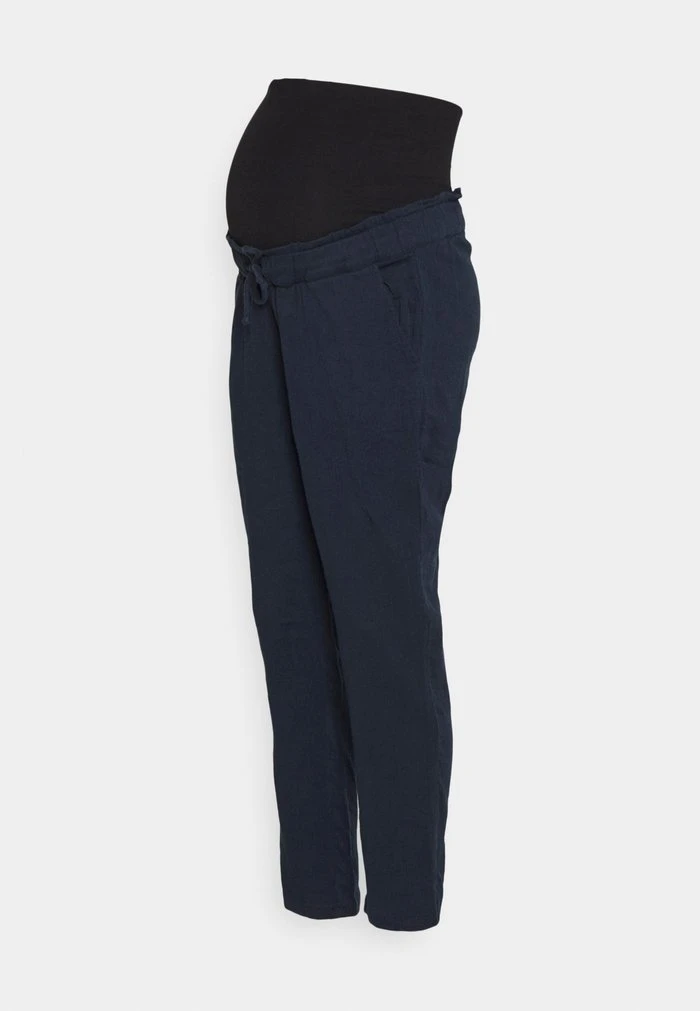 MAMALICIOUS CORA WOVEN PANT - Pantalon Classique - Blueberry