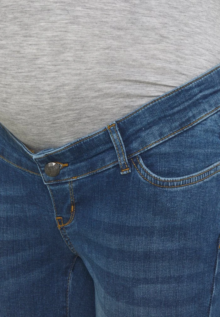 MAMALICIOUS MLPARK BUMPBAND SLIT - Jeans Skinny - Dark Blue Denim – Image 3