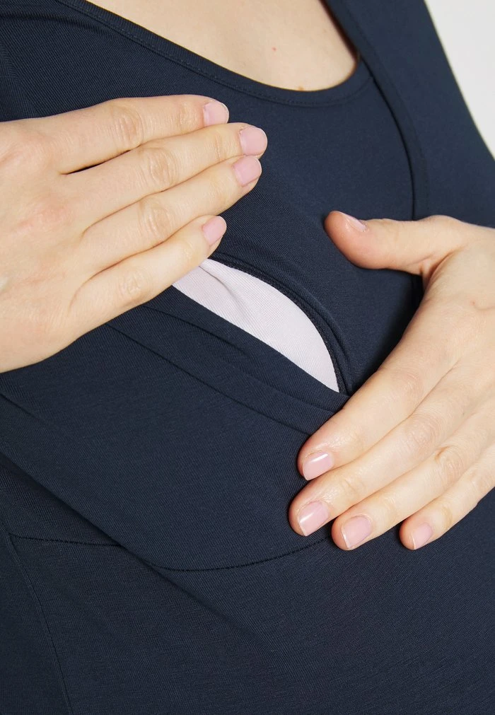 MAMALICIOUS 2 PACK MLLEA TESS MIX TOP - T-shirt Imprimé - Snow White / Navy – Image 10