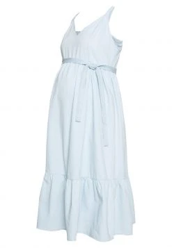 MAMALICIOUS MLAMORY MIDI DRESS - Robe En Jean - Light Blue Denim