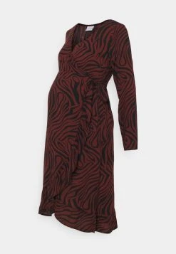 MAMALICIOUS NURSING DRESS - Robe En Jersey - Black/like Zebra