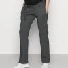 MAMALICIOUS MLPAOLA PANTS - Pantalon Classique - Grey/white