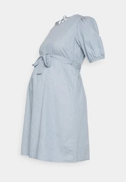 MAMALICIOUS MLOLINE WOVEN SHORT DRESS - Robe En Jersey - Kentucky Blue