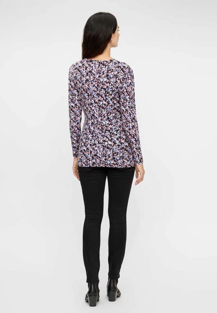 MAMALICIOUS MLJANINE - T-shirt à Manches Longues - Black – Image 3