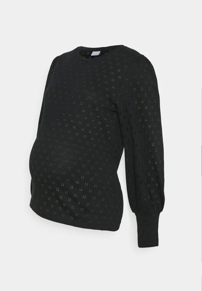 MAMALICIOUS MLJOANNA - T-shirt à Manches Longues - Black