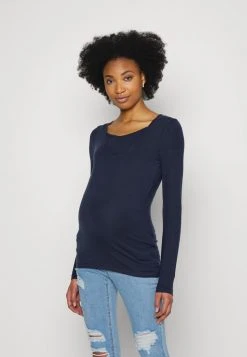 MAMALICIOUS MLIZA NELL - T-shirt à Manches Longues - Navy Blazer