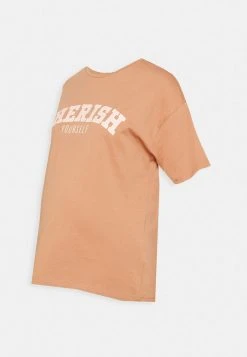 MAMALICIOUS MLCHERISH - T-shirt Imprimé - Mocha Mousse