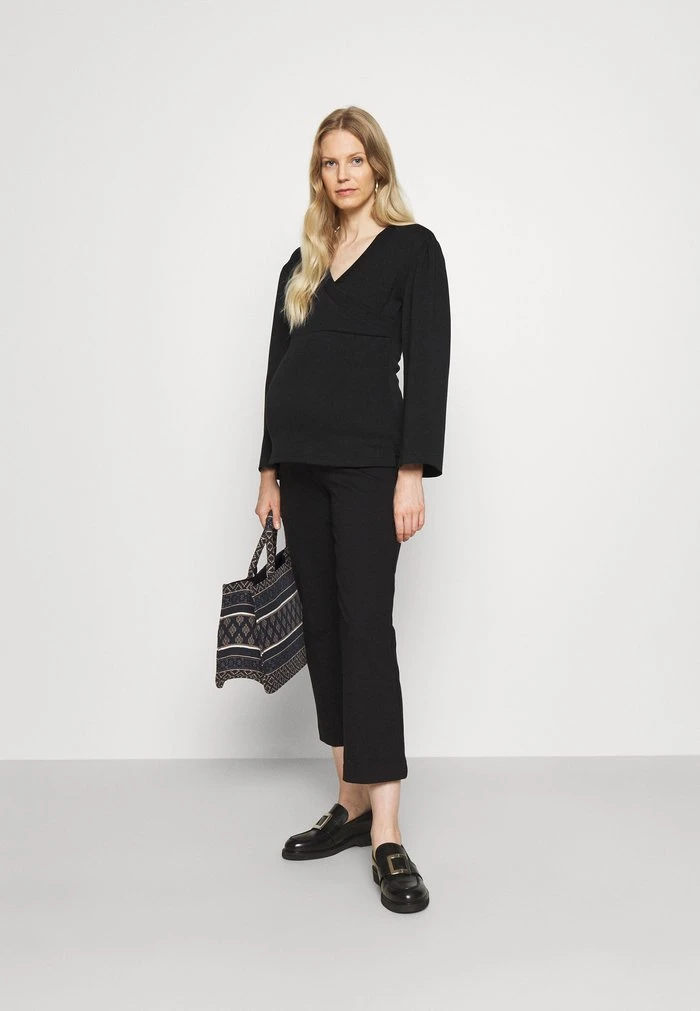 MAMALICIOUS MLTHEKLA TESS - T-shirt à Manches Longues - Black – Image 2
