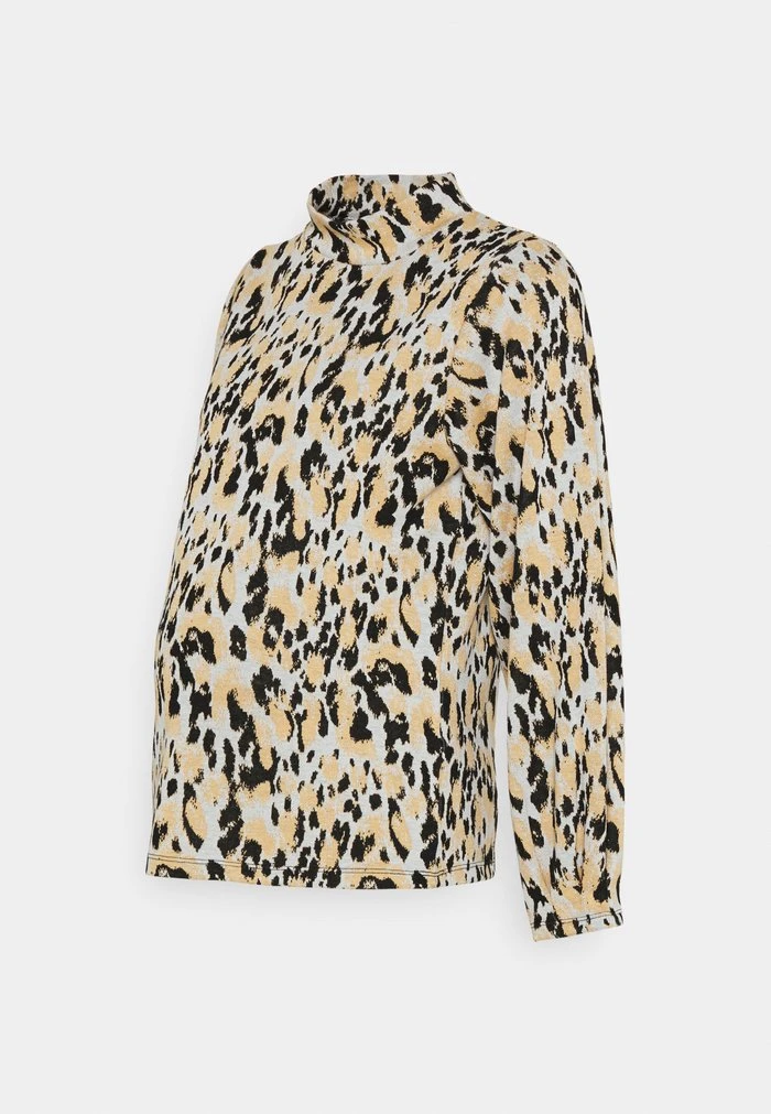 MAMALICIOUS MLBRIT - T-shirt à Manches Longues - Chrome Grey