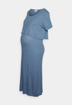 MAMALICIOUS MLSANNY JUNE MIDI DRESS - Robe En Jersey - Copen Blue