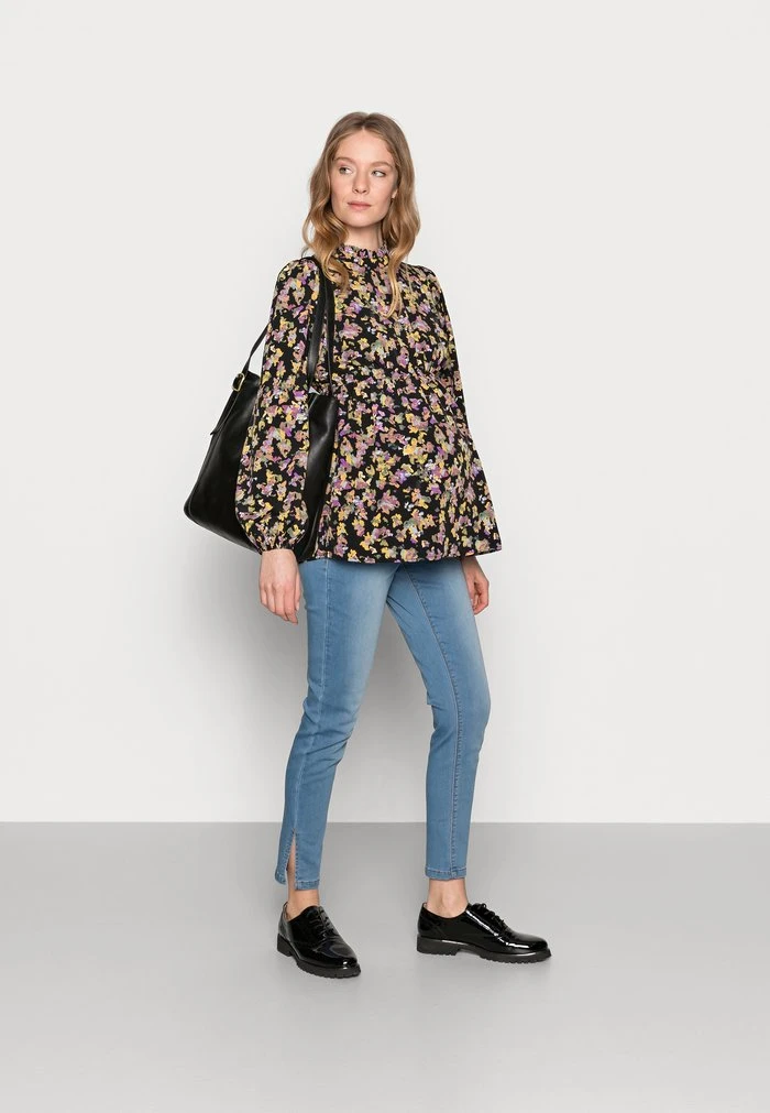 MAMALICIOUS MLEMRA WOVEN TOP - Blouse - Black/snow White/fall Leaf/dewberry – Image 2