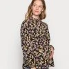 MAMALICIOUS MLEMRA WOVEN TOP - Blouse - Black/snow White/fall Leaf/dewberry