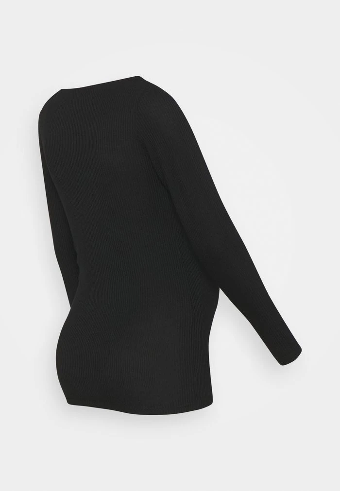 MAMALICIOUS NURSING - T-shirt à Manches Longues - Black – Image 2