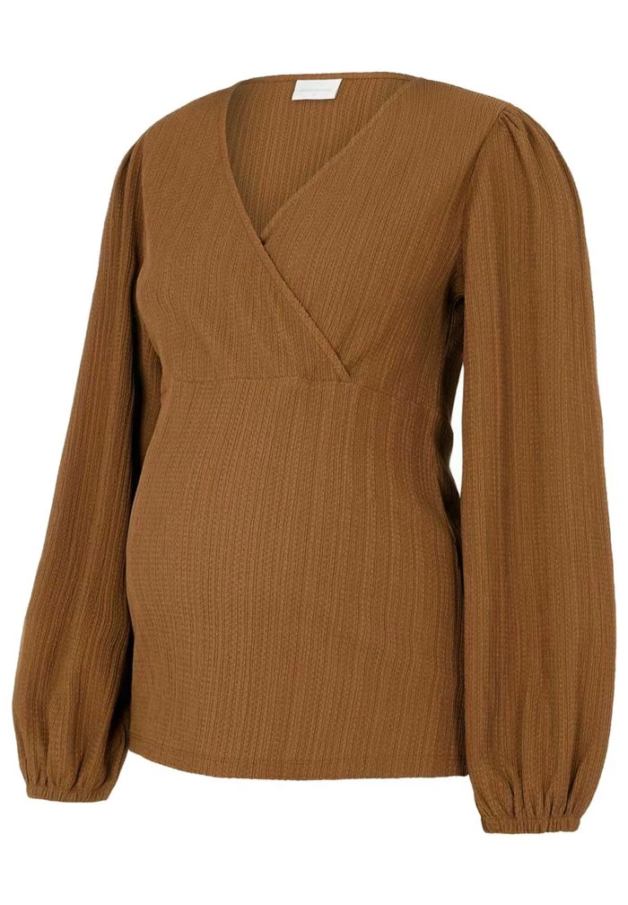 MAMALICIOUS 2-IN-1 - T-shirt à Manches Longues - Brown Sugar – Image 5